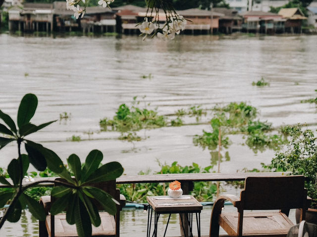 คาเฟ่เก่าแก่ vibe ดีริมแม่น้ำเจ้าพระยาปทุมธานี 🌿💚