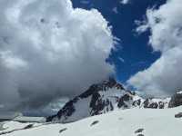 White scene in summer #yulong snow mountain