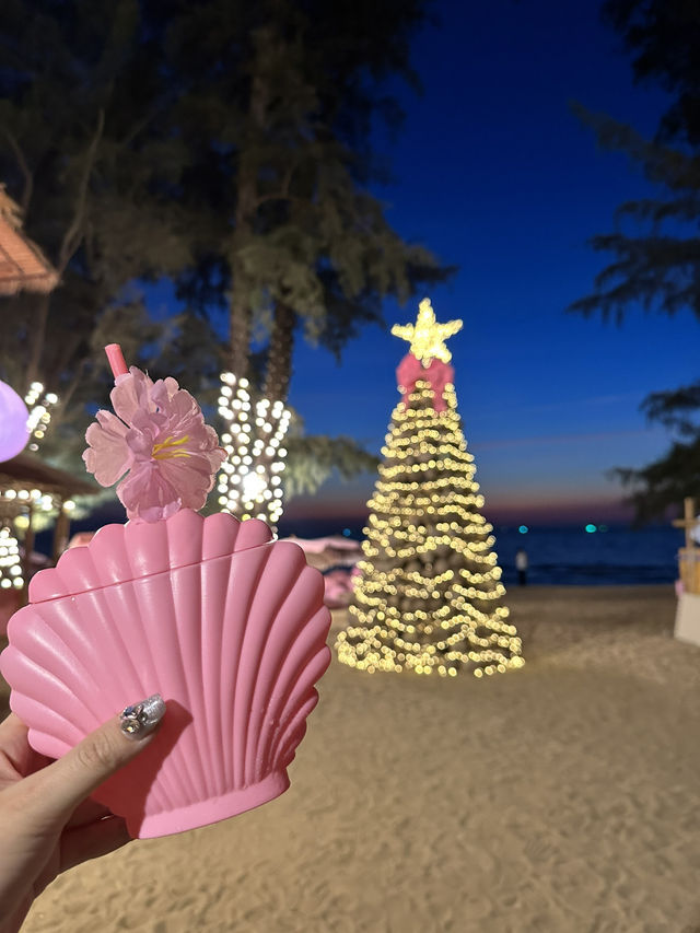 パタヤ🇹🇭絶対に行って欲しい！ピンクに囲まれた絶景ビーチカフェ🎀