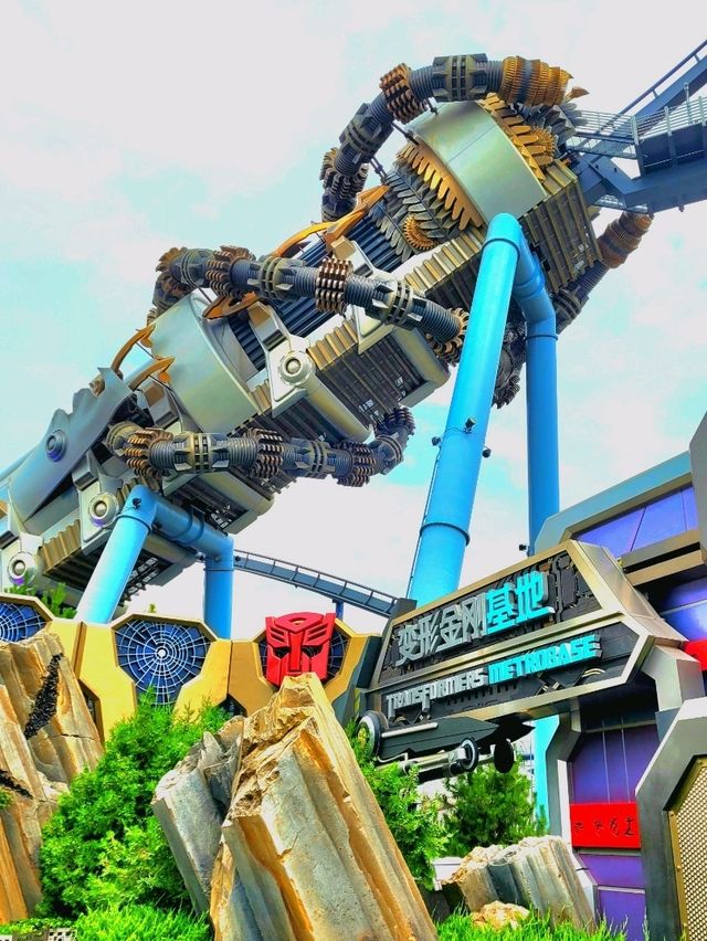 Futuristic Transformers Metrobase in Universal Studios Beijing