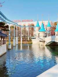 Lotte World Magic Island in Christmas attire