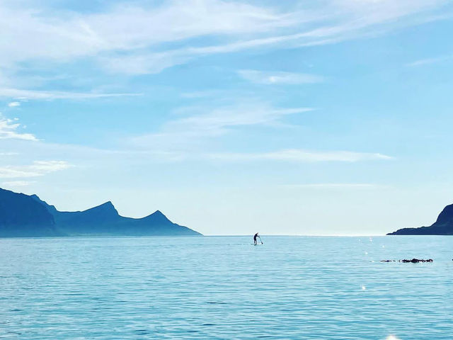 Soaking Up the Beauty of Haukland Beach