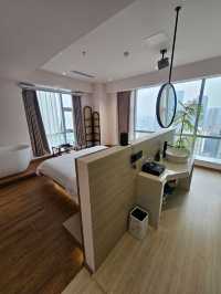 360° City Views & Chic Minimalist Vibes at Mixiyue Scenic Hotel in Chongqing 💫