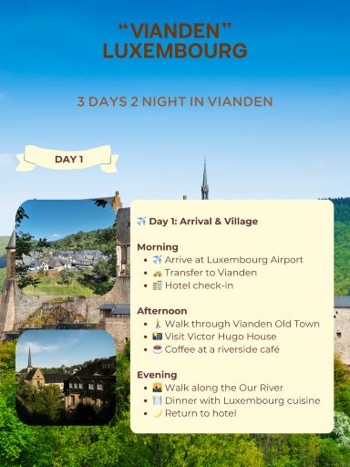 🇱🇺 ทริป: ลักเซมเบิร์ก – เมืองปราสาทเวียนเดน (3 วัน)