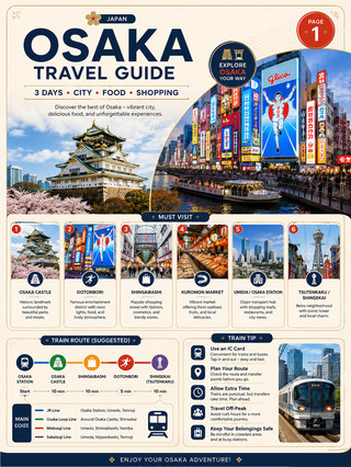 เที่ยวโอซาก้าแบบครบจบใน 3 วัน 🇯🇵✨