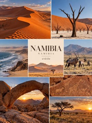 🇳🇦 EP.4 — NAMIBIA | นามิเบีย

ถ้าพูดถึงประเทศในแอฟริกาที่มีภูมิประเทศ “เหมือนหลุดออกมาจากหนัง” นามิเบียต้องติดอันดับแน่นอน 🏜️✨

ไฮไลต์ที่คนส่วนใหญ่นึกถึงคือ Sossusvlei และ Deadvlei ทะเลทรายสีส้มแดงกับต้นไม้แห้งยืนตัดกับพื้นดินสีขาว เป็นภาพที่ดูเรียบแต่สวยมาก โดยเฉพาะช่วงเช้าและเย็นที่แสงเปลี่ยนสีของเนินทรายแบบชัดเจน

อีกหนึ่งพื้นที่สำคัญคือ Namib Sand Sea ทะเลทรายชายฝั่งที่ได้รับการขึ้นทะเบียนเป็นมรดกโลก UNESCO และเป็นทะเลทรายชายฝั่งที่มีทุ่งเนินทรายขนาดใหญ่ซึ่งได้รับอิทธิพลจากหมอก — เป็นภูมิประเทศที่มีเอกลักษณ์มากในระดับโลก 🌫️🏜️ (UNESCO World Heritage Centre)

ส่วนสายธรรมชาติและสัตว์ป่า สามารถไป Etosha National Park เพื่อชมสัตว์ป่ารอบแอ่งน้ำ หรือเปลี่ยนบรรยากาศไปทางชายฝั่งอย่าง Skeleton Coast ที่มีทั้งทะเล หมอก และภูมิประเทศแห้งแล้งสุดขั้ว 🌊🦓

นามิเบียจึงเป็นประเทศที่ไม่ได้มีแค่ “ทะเลทราย” แต่เป็นการเดินทางผ่านภูมิประเทศหลายแบบ ตั้งแต่เนินทรายยักษ์ สัตว์ป่า เมืองชายฝั่ง ไปจนถึงพื้นที่ธรรมชาติที่กว้างสุดสายตา

📍 Namibia — แอฟริกาที่ความเวิ้งว้างกลับกลายเป็นความสวยงาม

#Namibia #AfricaTravel #เที่ยวแอฟริกา #TravelReview