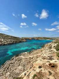 Coast of Malta with stunning clear waters