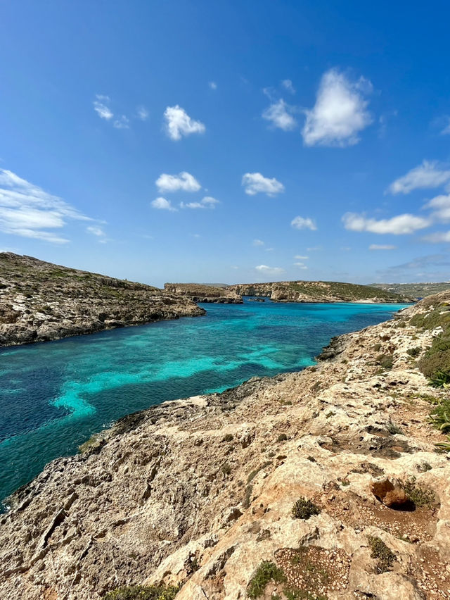 Coast of Malta with stunning clear waters