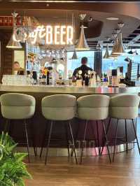 A Calm Airport Morning at The Flame Restaurant & Bar 🥐