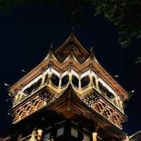 A Temple with a beautiful Night View 