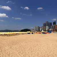 Busan’s best beach, Haeundae Beach 🏝️🌞🌊