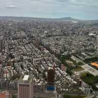 The view from the top of Taipei 101 🏙️ 