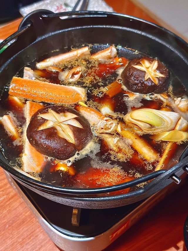 ❄️冬日暖意·松葉蟹壽喜鍋🍲，讓你愛上這個冬天！🔥