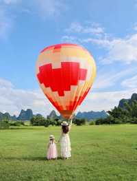 陽朔親子遊｜總要帶孩子體會熱氣球的浪漫吧