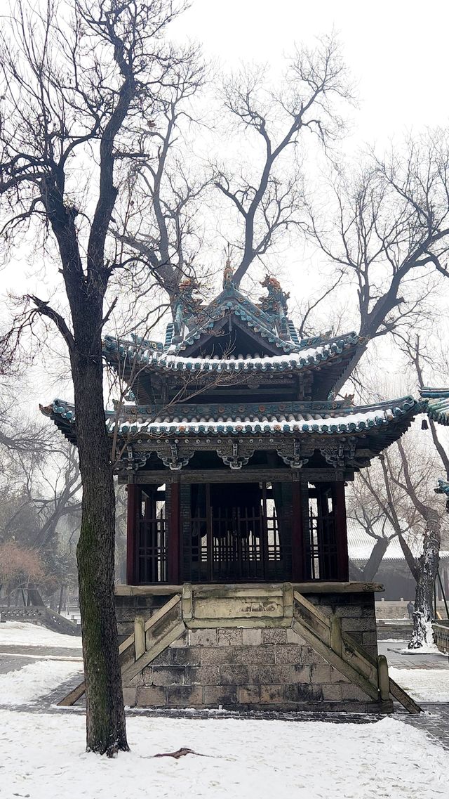 雪中晉祠的小確幸