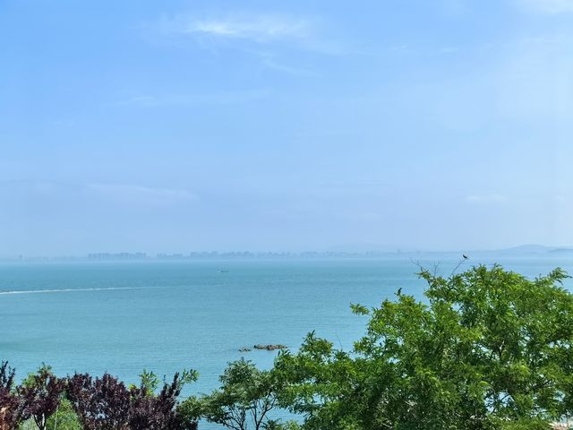 長島景點之一渤海黃海分界線