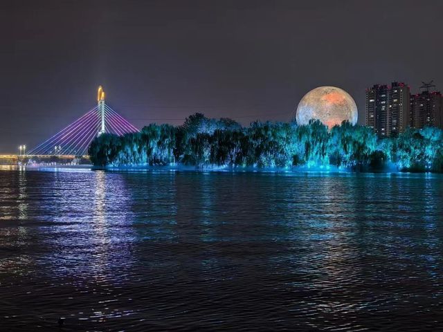 咸陽  古渡廊橋 簡直太美了。