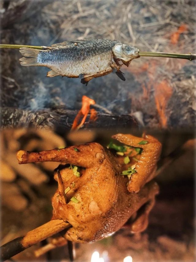 廣州山野美食｜露營燒烤+炭烤全雞。