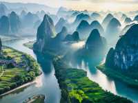 來一趟桂林吧，來看看語文課本裡的"桂林山水甲天下"