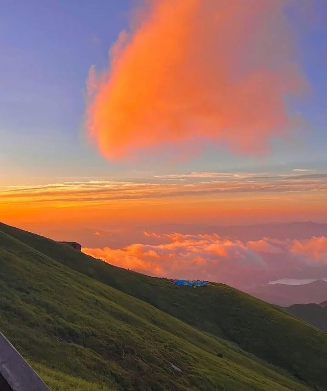 一句向雲端我便來到了武功山