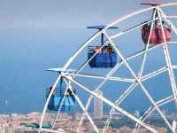 At the vantage point in Barcelona, take in the entire city and the sunset