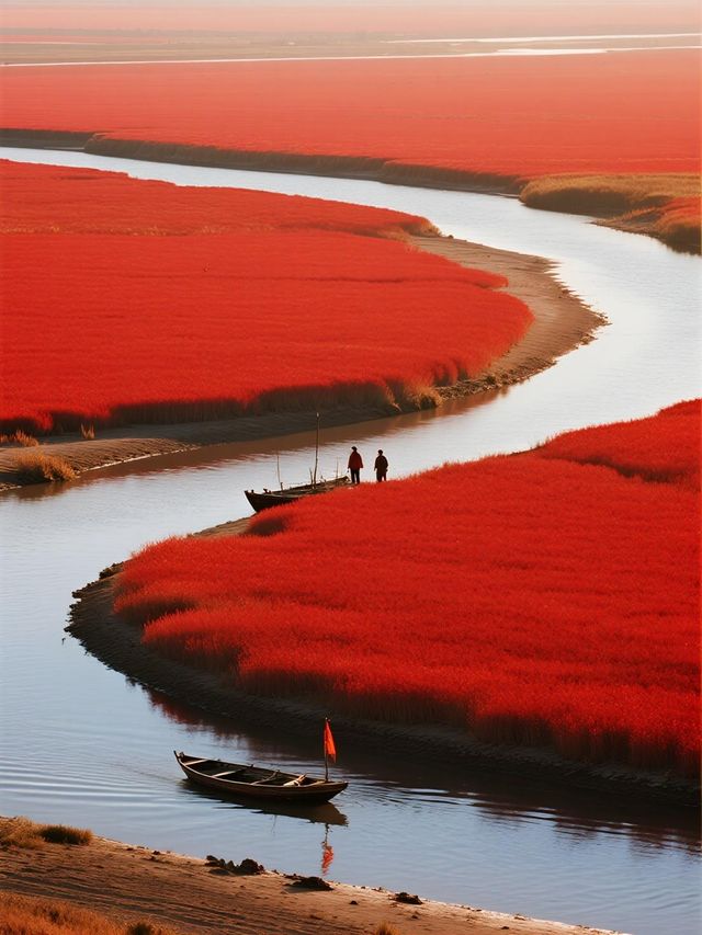 盤錦紅海灘｜秋日限定紅色海洋打卡攻略