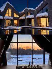 長白山封神民宿 芬蘭同款森林木屋+雪地溫泉