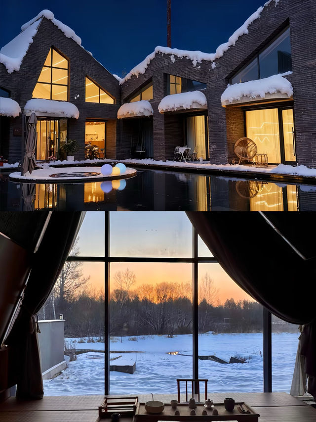 長白山封神民宿 芬蘭同款森林木屋+雪地溫泉