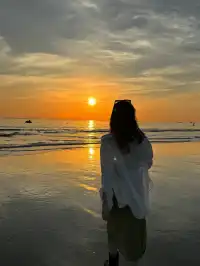 裸辭旅行第二站|被北海的晚霞狠狠治癒