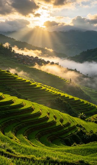 อย่ารอจนถึงฤดูหนาว! นาขั้นบันไดฮานีในฤดูร้อนคือที่สุดแห่งการบำบัดรักษา!