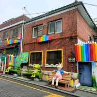 Songwol-dong fairy tale village หมู่บ้านสีรุ้ง