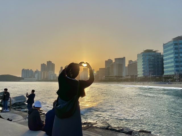 부산에서 제일 유명한 해운대 해수욕장 💙