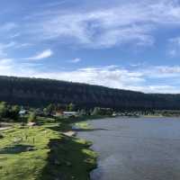 A breathtaking river in Shelekhov 