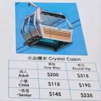 昂坪360的纜車，由高空打開，香港大嶼山！