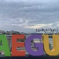 금호강을 가로지르는 아양철교, 아양교 기찻길