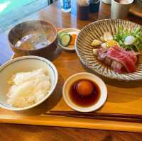 【福岡グルメ】お肉がとても柔らか！お出汁とともに食べるステーキ