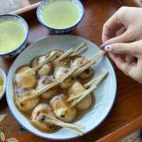 桜島🌸を見ながら鹿児島名物！ぢゃんぼ餅