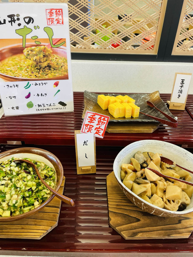 【山形県】山形の郷土料理が楽しめる朝食バイキング