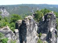 The beauty of the rocks formation at Rathen, Saxon Switzerland National Park