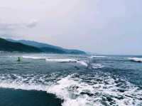 海邊玩水後泡湯，安逸啊！