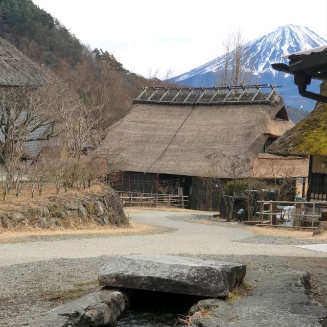 富士山與合掌村的完美組合〔西湖療癒之里根場〕