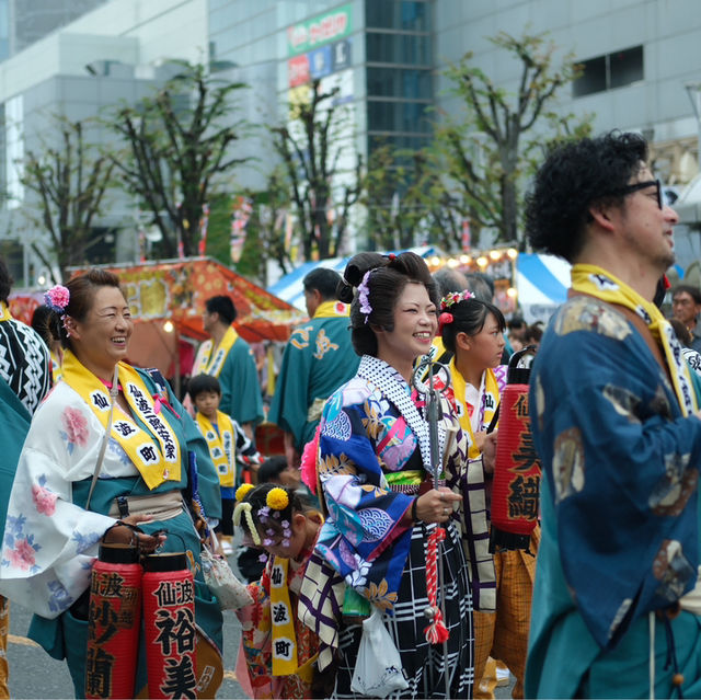 Largest festival in Saitama Japan 