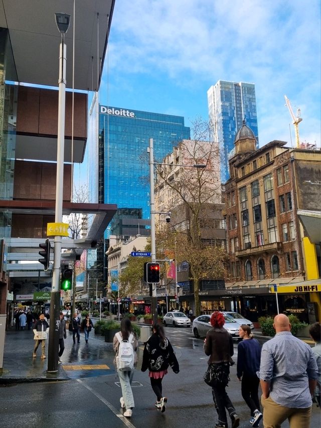 비 온 뒤에 오클랜드의 시내 : Queen Street🇳🇿