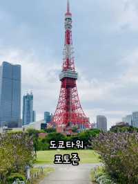 도쿄타워 사진 찍기 좋은 포토존