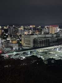 【北九州観光】夜桜と夜景がとても綺麗なスポット