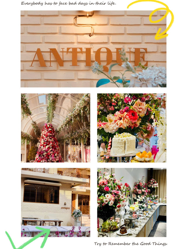 Antique Coffee Jamsil: A Special Time Surrounded by European Flowers ☕💐🕰️