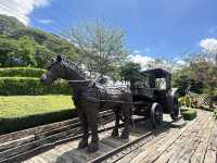 เที่ยวลำปาง ชมวิวสวนและรถไฟที่สวนรถไฟสะพานดำ