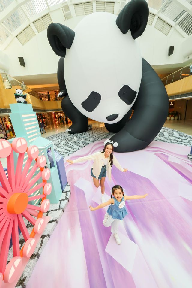 🐼10米長7米高充氣熊貓藝術裝置首度登港