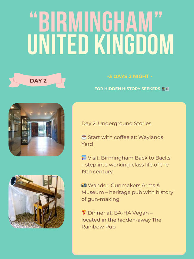 Birmingham 3-days itinerary 👑