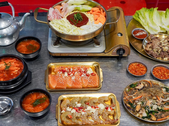 🇰🇷 ฟินกันอาหารเกาหลีที่เต็นท์แดงกลางห้าง